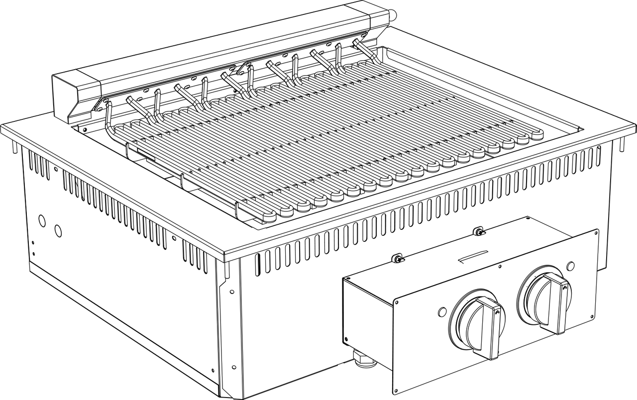 KBS Gastrotechnik Elektro Grill 2 Heizzonen Drop In 700 Breite 800mm 1 KBS Gastrotechnik Elektro Grill 2 Heizzonen Drop In 700 Breite 800mm