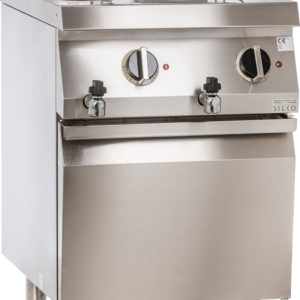 KBS Gastrotechnik Elektro-Fritteuse 2 Becken je 10 Liter Standgerät 18kW Klappheizung
