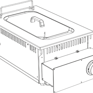 KBS Gastrotechnik Elektro Fritteuse 10 Liter Drop In 700 Breite 400mm