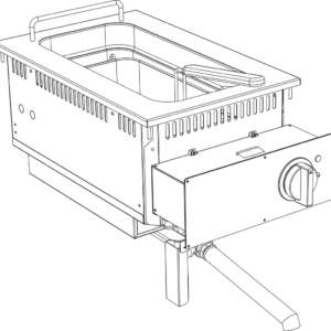 KBS Gastrotechnik Elektro Fritteuse 15 Liter Drop In 700 Breite 400mm