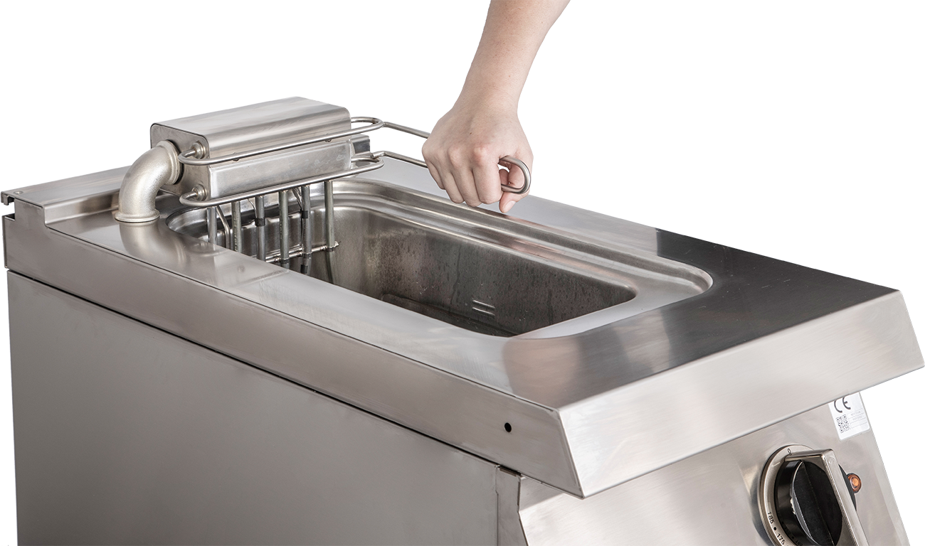 KBS Gastrotechnik Elektro-Fritteuse 1 Becken 10 L Auftisch 9kW Klappheizung 2 KBS Gastrotechnik Elektro-Fritteuse 1 Becken 10 L Auftisch 9kW Klappheizung – Bild 2