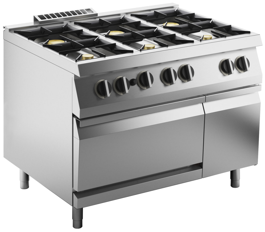 KBS Gastrotechnik Gas-Herd 6 Brenner mit Gas-Ofen 1 KBS Gastrotechnik Gas-Herd 6 Brenner mit Gas-Ofen