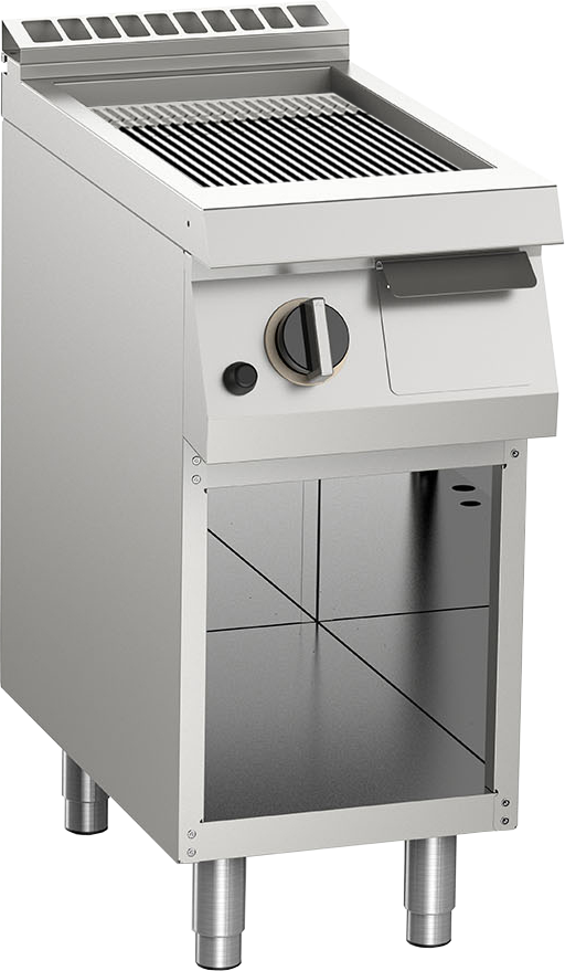 KBS Gastrotechnik Gas-Grillplatte gerillt verchromt 7kW mit 1 Heizzone offener Unterbau 1 KBS Gastrotechnik Gas-Grillplatte gerillt verchromt 7kW mit 1 Heizzone offener Unterbau