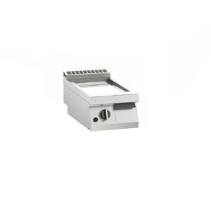 KBS Gastrotechnik Gas-Grillplatte glatt verchromt 7kW mit 1 Heizzone, Auftischgerät