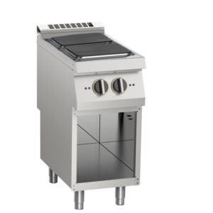 KBS Gastrotechnik Elektro-Herd 2 Platten 8kW offener Unterbau