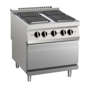 KBS Gastrotechnik Elektro-Herd 4 Platten 16kW mit Elektro-Ofen 6kW