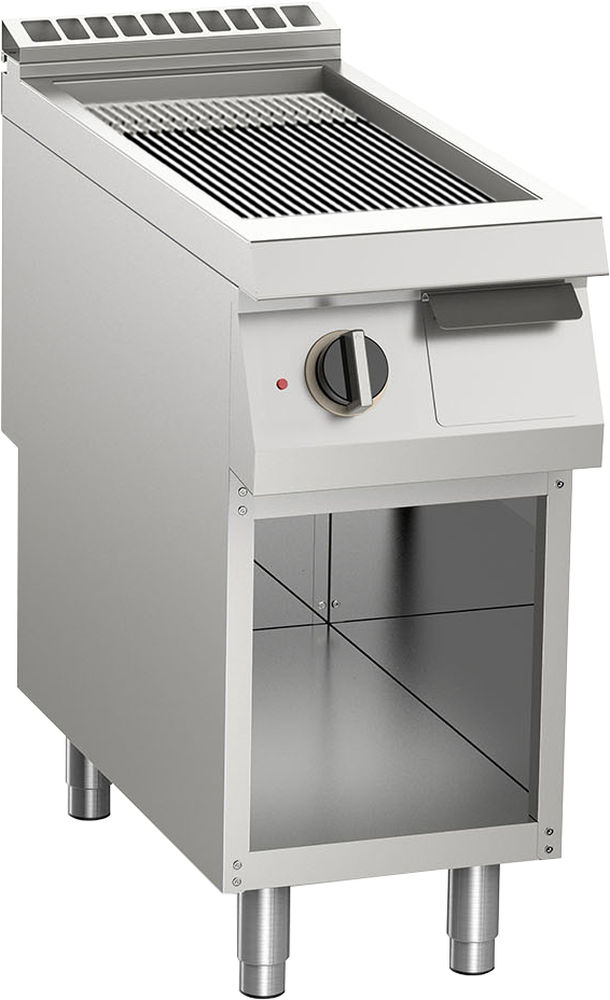 KBS Gastrotechnik Elektro-Grillplatte gerillt verchromt 7,5 kW mit 1 Heizzone offener Unterbau 1 KBS Gastrotechnik Elektro-Grillplatte gerillt verchromt 7,5 kW mit 1 Heizzone offener Unterbau
