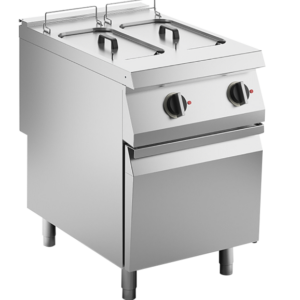 KBS Gastrotechnik Elektro-Fritteuse 2 Becken je 10 L Standgerät 18kW