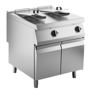 KBS Gastrotechnik Elektro-Fritteuse 2 Becken je 22 L Standgerät 36kW