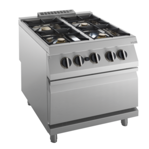 KBS Gastrotechnik Gas-Herd 4 Brenner 35 kW mit Gas-Ofen 8kW