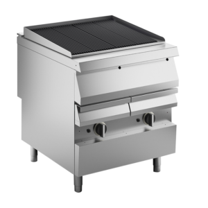 KBS Gastrotechnik Gas-Vaporgrill 22kW mit Wasserbecken & Ablasshahn