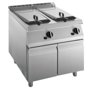 KBS Gastrotechnik Gas-Fritteuse 2 Becken 23 L Standgerät 42kW