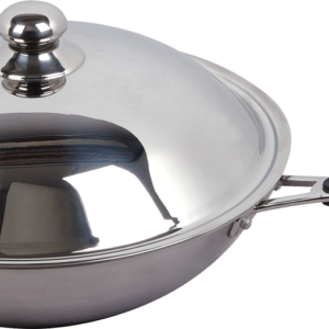 KBS Gastrotechnik Induktions-Wokpfanne Ø360 mm mit Halte- und Soft-Grip Griff