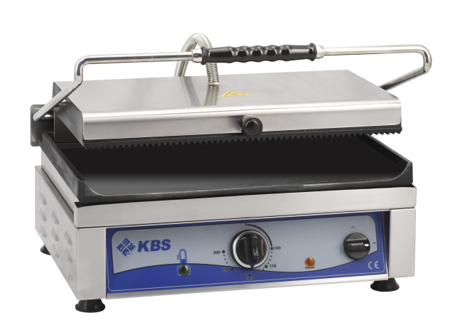KBS Gastrotechnik Kontaktgrill Grillfläche 45x27 cm oben gerillt & unten glatt 1 Heizzone 2 KBS Gastrotechnik Kontaktgrill Grillfläche 45x27 cm oben gerillt & unten glatt 1 Heizzone – Bild 2