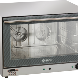 KBS Gastrotechnik Heißluftofen Euronorm 6,4 kW mit manueller Beschwadung und digitaler Zeitanzeige