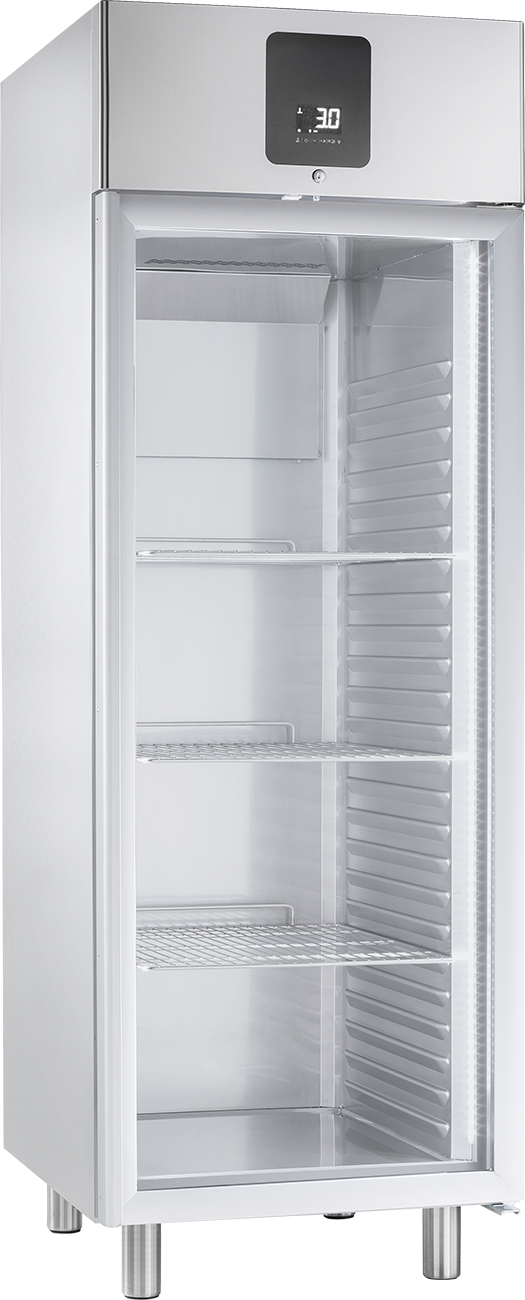 KBS Gastrotechnik Edelstahl-Gewerbekühlschrank KU 722 G GN 2/1 mit Glastür 1 KBS Gastrotechnik Edelstahl-Gewerbekühlschrank KU 722 G GN 2/1 mit Glastür