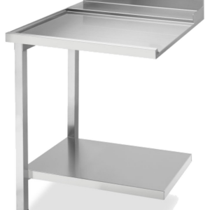 KBS Gastrotechnik Ablauftisch Breite 70cm mit Grundboden, Anbau links