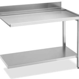 KBS Gastrotechnik Ablauftisch Breite 120cm mit Grundboden, Anbau rechts