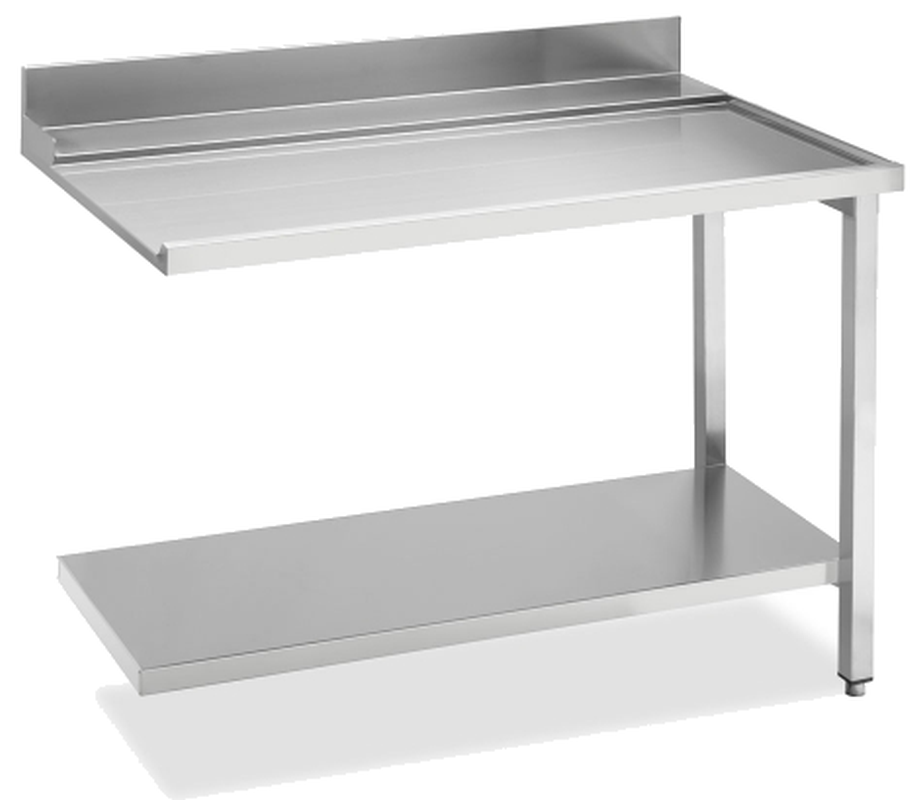 KBS Gastrotechnik Ablauftisch Breite 120cm mit Grundboden, Anbau rechts 1 KBS Gastrotechnik Ablauftisch Breite 120cm mit Grundboden, Anbau rechts