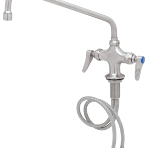 KBS Gastrotechnik EVERSTEEL 2 Knebel-Mischbatterie mit Schwenkhahn 1/2 Zoll Wasseranschluß