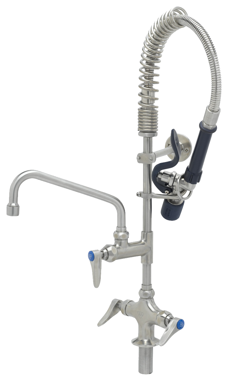 KBS Gastrotechnik EVERSTEEL Edelstahl 2-Hebelmischer 1-Loch mit Schwenkhahn und LOW-FLOW Brause 1 KBS Gastrotechnik EVERSTEEL Edelstahl 2-Hebelmischer 1-Loch mit Schwenkhahn und LOW-FLOW Brause