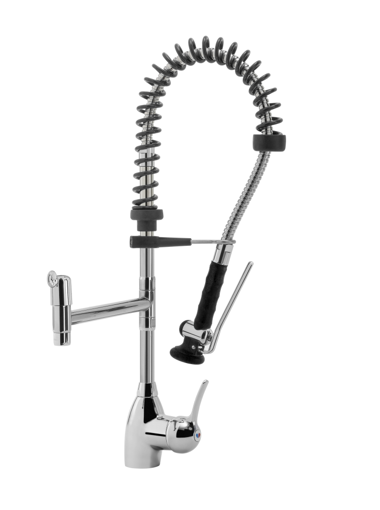 KBS Gastrotechnik STYL SHRINK Geschirrwaschbrause Schwenkhahn und BEST-Semi LOW-FLOW Brausekopf 1 KBS Gastrotechnik STYL SHRINK Geschirrwaschbrause Schwenkhahn und BEST-Semi LOW-FLOW Brausekopf