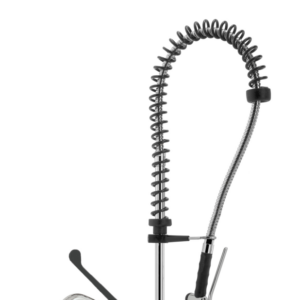 KBS Gastrotechnik STYLE SHRINK Geschirrwaschbrause Schwenkhahn und BEST-Semi LOW-FLOW Brausekopf