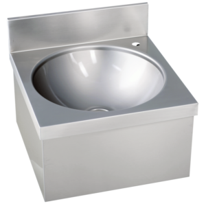 KBS Gastrotechnik Handwaschbecken eckige Form ohne Mischbatterie BxTxH 40x40x23,5cm
