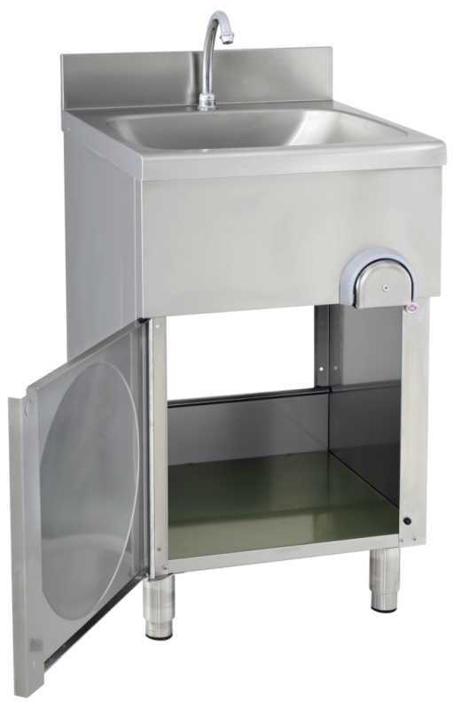 KBS Gastrotechnik Handwaschbecken eckige Form, 50x40x85 cm 2 KBS Gastrotechnik Handwaschbecken eckige Form, 50x40x85 cm – Bild 2
