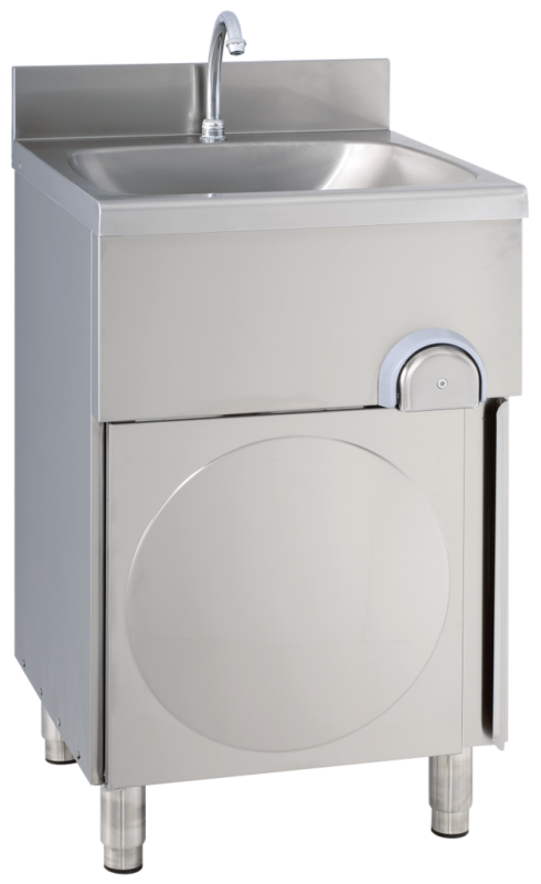 KBS Gastrotechnik Handwaschbecken eckige Form, 50x40x85 cm 1 KBS Gastrotechnik Handwaschbecken eckige Form, 50x40x85 cm
