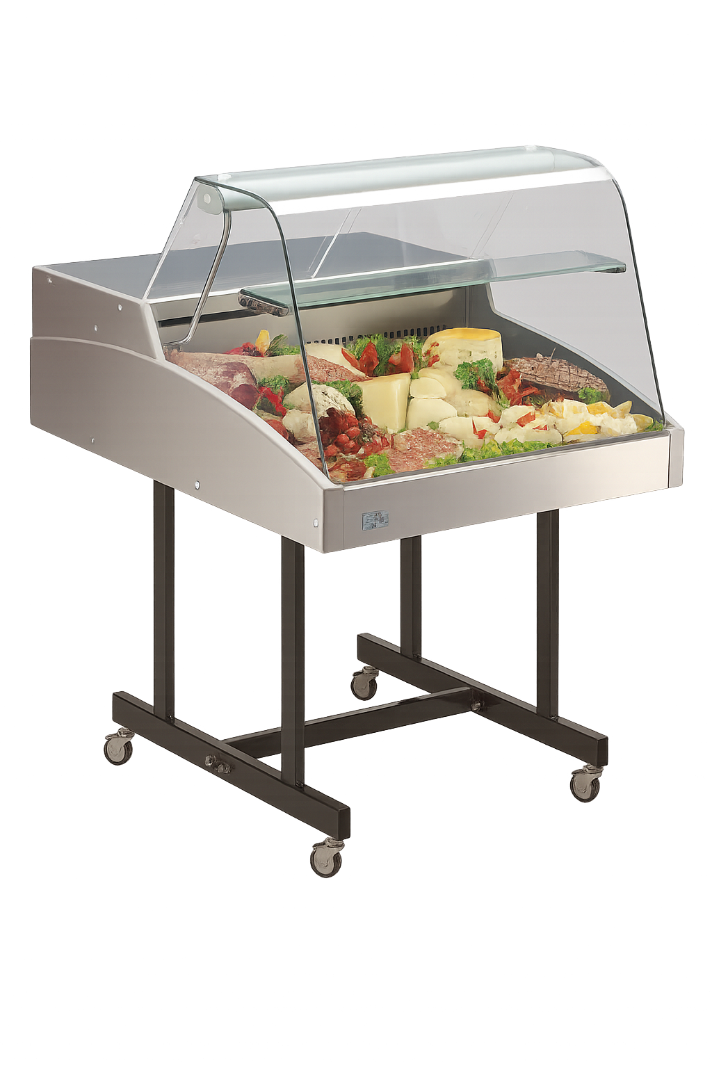 KBS Gastrotechnik Mehrzweckvitrine Super 1000 C mit gebogenem Glasaufbau 1 KBS Gastrotechnik Mehrzweckvitrine Super 1000 C mit gebogenem Glasaufbau