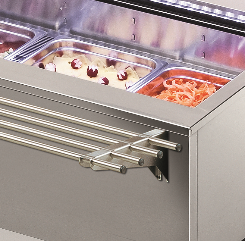 KBS Gastrotechnik Salatbar Isola 6M VT Tablettrutsche Rundrohr 1 KBS Gastrotechnik Salatbar Isola 6M VT Tablettrutsche Rundrohr