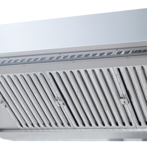 KBS Gastrotechnik Wandhaube Trapezform 300x110cm Flammschutzfilter Typ F1