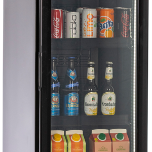 KBS Gastrotechnik Glastürkühlschrank KBS 327 G Slim schwarz