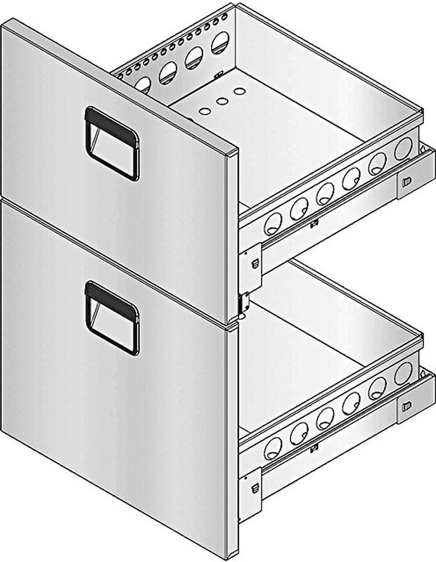 KBS Gastrotechnik Schubladensatz 2/3+1/3 für Getränketheke 1 KBS Gastrotechnik Schubladensatz 2/3+1/3 für Getränketheke