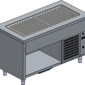 KBS Gastrotechnik Kontaktkühlplatte mit stiller Kühlung Modul 2 GN 1/1