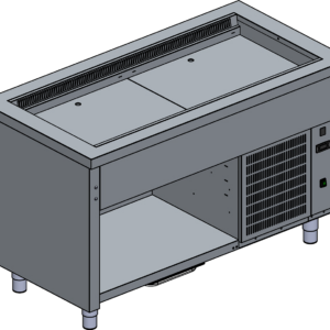 KBS Gastrotechnik Kühlwanne mit Umluftkühlung Modul 2 GN 1/1