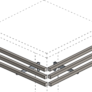 KBS Gastrotechnik Rohttabletrutsche Modul Außenecke 90°