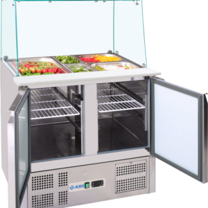 KBS Gastrotechnik Saladette gerader Glasaufbau KBS 908