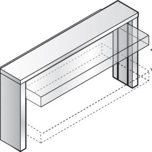 KBS Gastrotechnik Hustenschutz GN 2/1 elektrisch für Einbauwanne und Einbauplatte