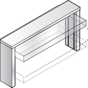 KBS Gastrotechnik Hustenschutz GN 5/1 elektrisch für Einbauwanne und Einbauplatte