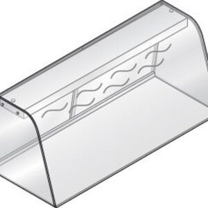 KBS Gastrotechnik Hustenschutz mit Heizung GN 5/1 für Einbauwanne und Einbauplatte