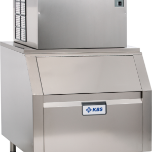 KBS Gastrotechnik Vollwürfel-Eiswürfelbereiter KV 150 L inkl. Vorratsbehäter und Abdeckung