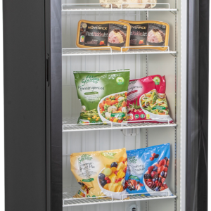 KBS Gastrotechnik Glastürtiefkühlschrank TK 402 GDU schwarz