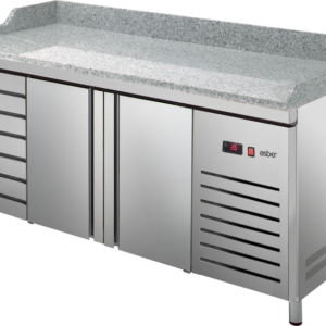 KBS Gastrotechnik Pizzakühltisch Pizza PKT 2007 2 Türen und 7 Teigschubladen