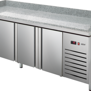 KBS Gastrotechnik Pizzakühltisch Pizza PKT 3007 3 Türen und 7 Teigschubladen