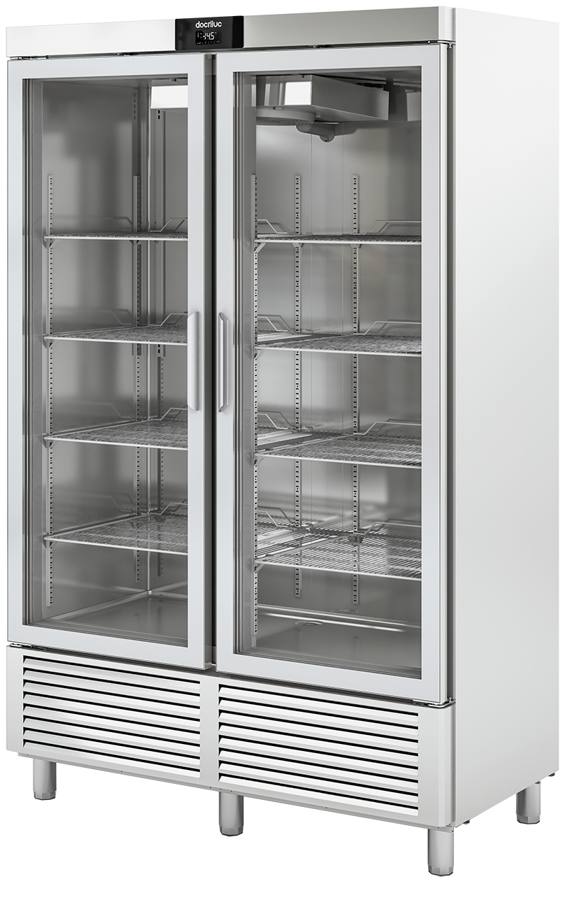 KBS Gastrotechnik Edelstahtieflkühlschrank mit Glastüren TKU 1300 G 1 KBS Gastrotechnik Edelstahtieflkühlschrank mit Glastüren TKU 1300 G