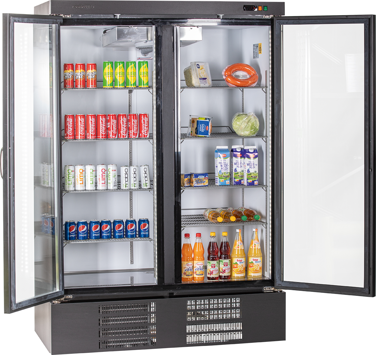 KBS Gastrotechnik Glastürkühlschrank KU 1200 G mit Drehtüren 2 KBS Gastrotechnik Glastürkühlschrank KU 1200 G mit Drehtüren – Bild 2