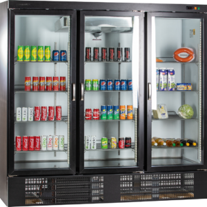 KBS Gastrotechnik Glastürkühlschrank KU 1850 G mit 3 Drehtüren
