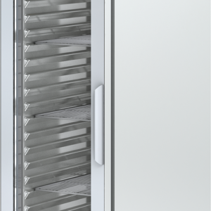 KBS Gastrotechnik Edelstahl-Tiefkühlschrank mit Glastür ohne Maschine TKU 359 G ZK